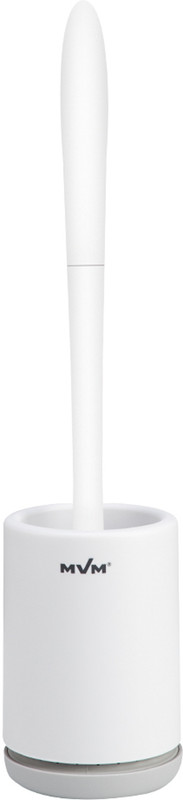 Йоржик з підставкою MVM BP-13 підлоговий пластиковий біло-сірий